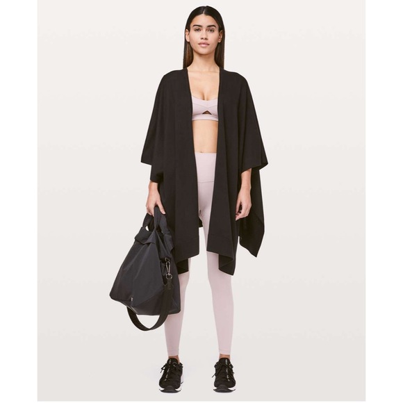 Lululemon Free To Coast Wrap Black Open Back NWOT one size fits all - Picture 2 of 10